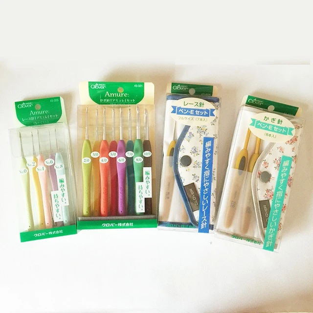 Clover Amure Crochet Hooks Set of 8 and Zipper Case Set 43-321, 55-943 —  akibashipping