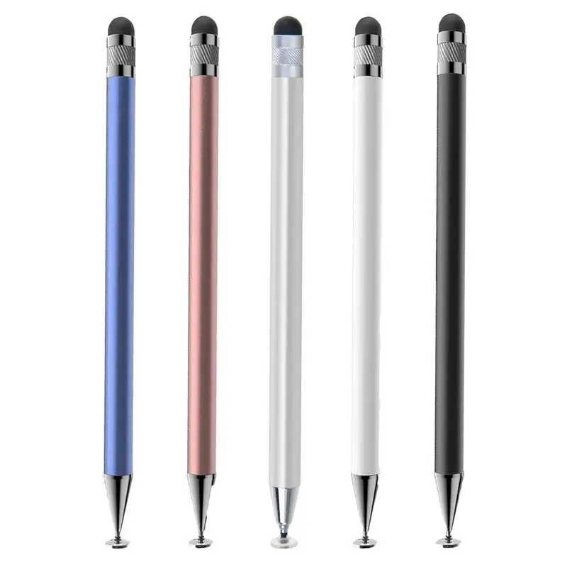 Silicone S-tylus Touch Pen Disc Double-Head Screen Touch Pen Sensitive Writing for Work Entertainment Study Painting