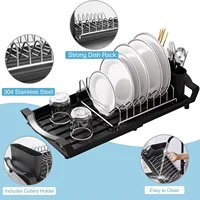 Étagère de rangement de cuisine extensible en acier au carbone, à espacement large, avec drainage automatique, grande capacité, anti-humidité et anti-rouille 5