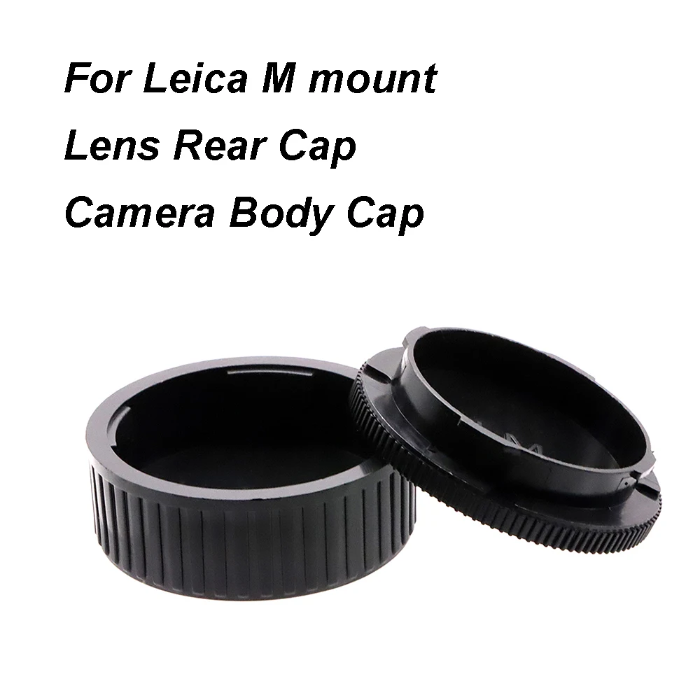 Per Leica M Mount Lens Tappo Posteriore/Cappuccio Corpo Della Fotocamera Set Copriobiettivo In Plastica Nera Leica Leica M8 M9 M10 M240 Ecc.