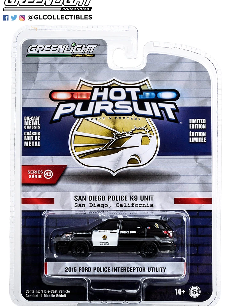 Greenlight Diecast 1:64 2015 Ford Explorer Police K9/2023