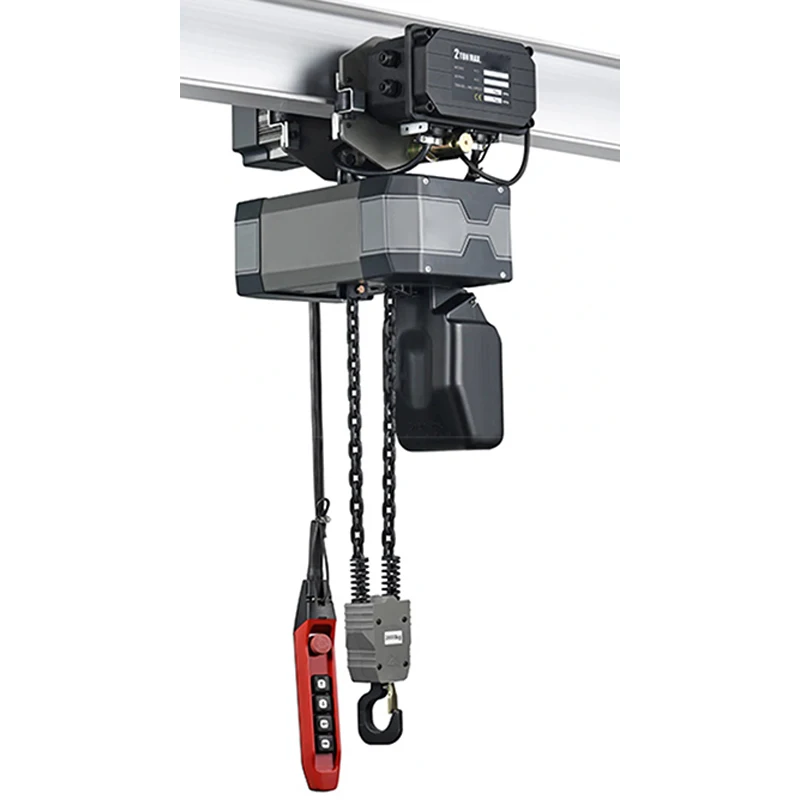 Silent version 220V chain electric hoist 1 ton 2 ton low clearance running chain type 380V crane electric hoist