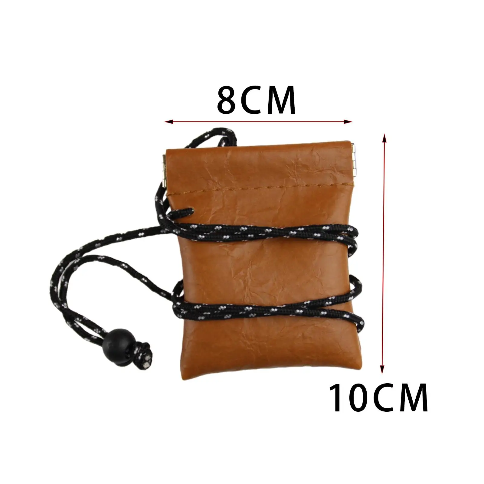 Hanging Neck Pouch Earphone Carrying Pouch with Adjustable Lanyard Small Purse