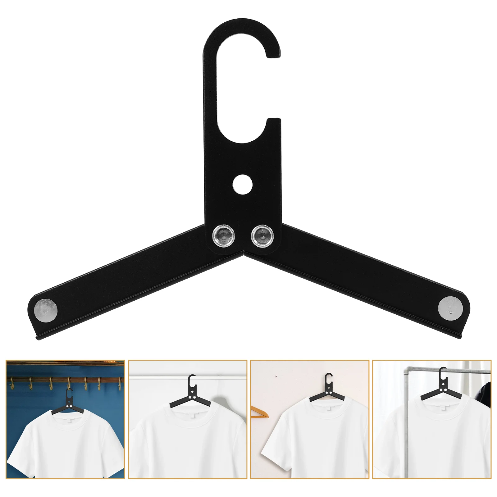 

3 Pcs Travel Heavy Duty Clothes Rack Clothes Foldable Heavy Duty Clothes Racks Accessories Portable Metal Stainless Steel Shirt