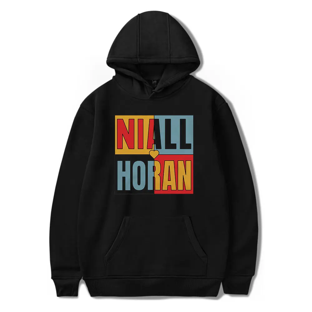 Niall Horan Niall Colour Block Hoodie Unisex Long Sleeve Women Men Hooded Sweatshirt Casual Stye Fashion Clothes