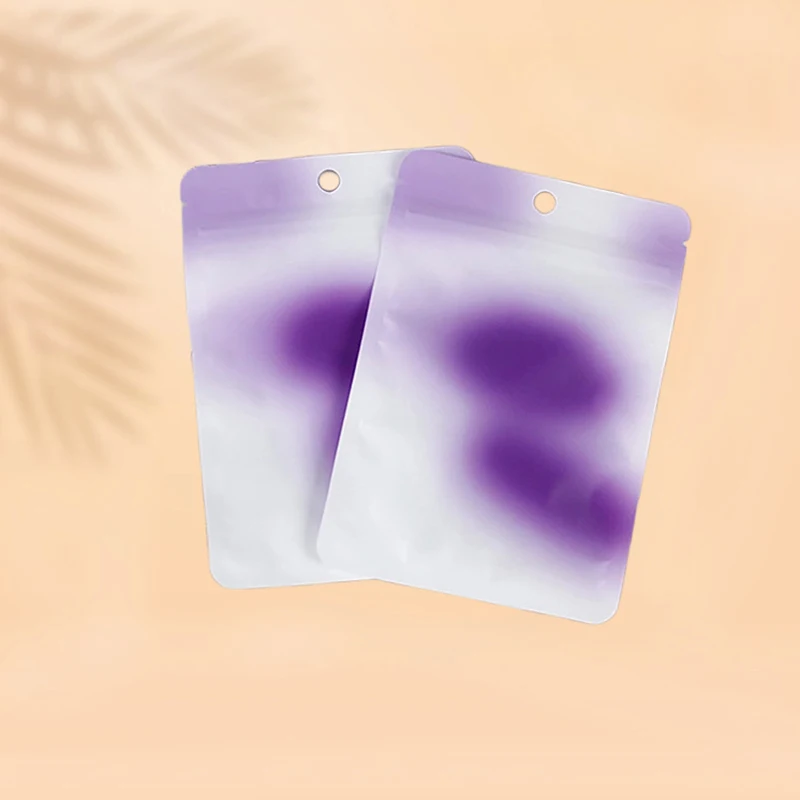 100pcs Matte Double Sided Mylar Flat Zip Lock Package Bags 10x15cm Heat sealable Plastic Zip Bags Pouches with Hang Hole 5