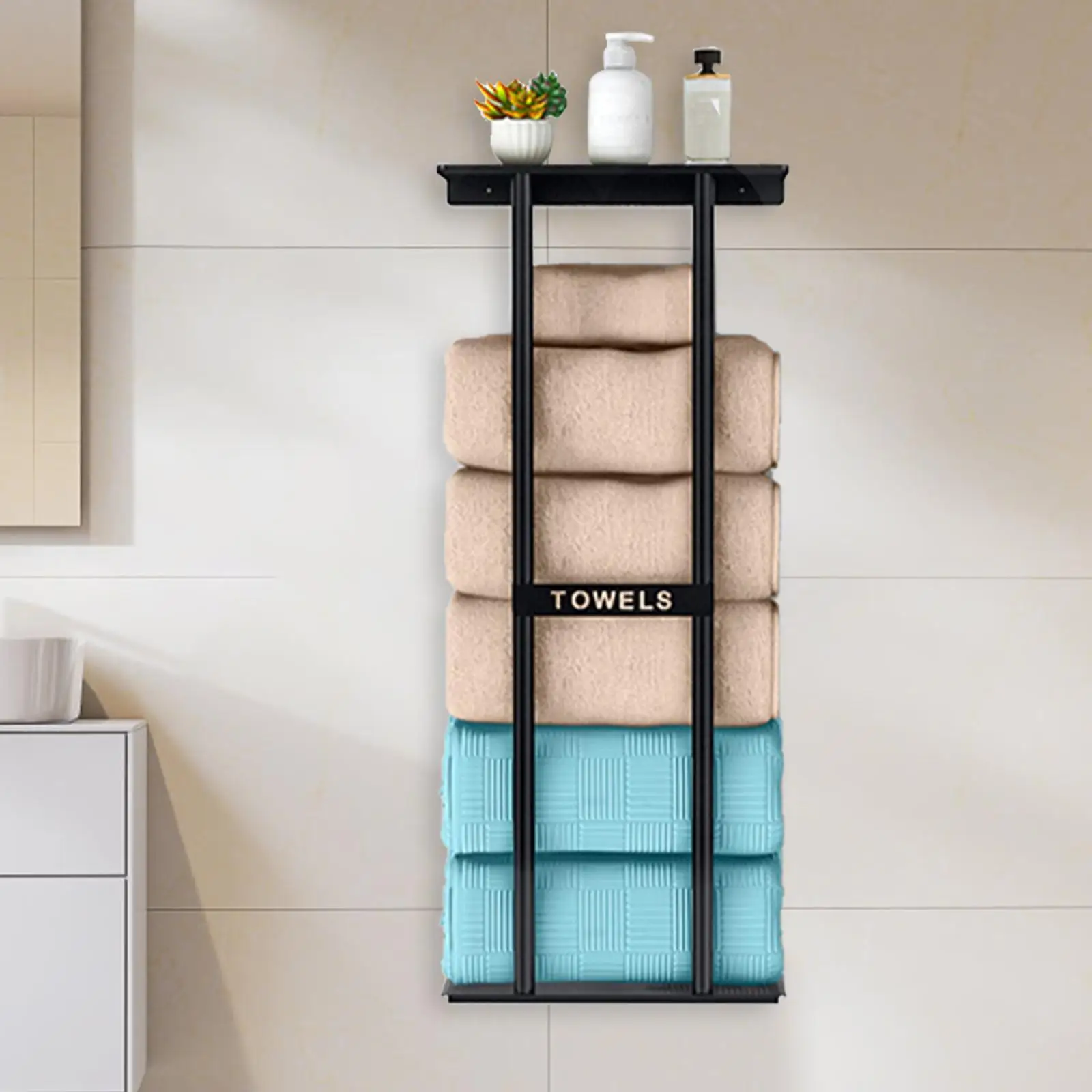 Towel Rack for Bathroom Bathroom Organizer Wall Mounted Towel Holder