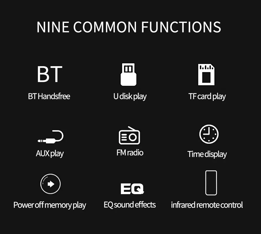 Car Radio In Dash 1 Din Tape Recorder MP3 Player FM Audio Stereo USB SD AUX Input ISO Port Bluetooth Autoradio 8013