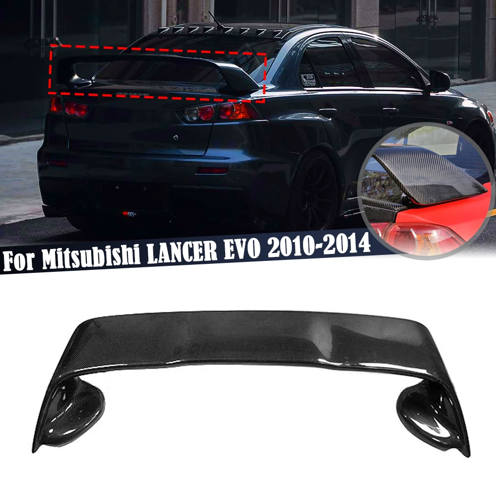 Car Trunk Spoiler Wing Carbon Fiber Look For Mitsubishi LANCER EVO 2010