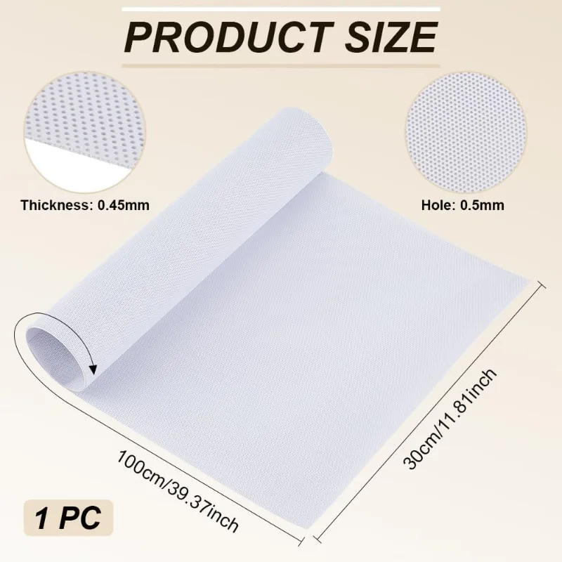 1 pc Fursuit Eye Mesh 39x11.8inch White PVC Net 0.45mm Thick Waterproof Printable Mesh Furries Cosplay Props Fursuits
