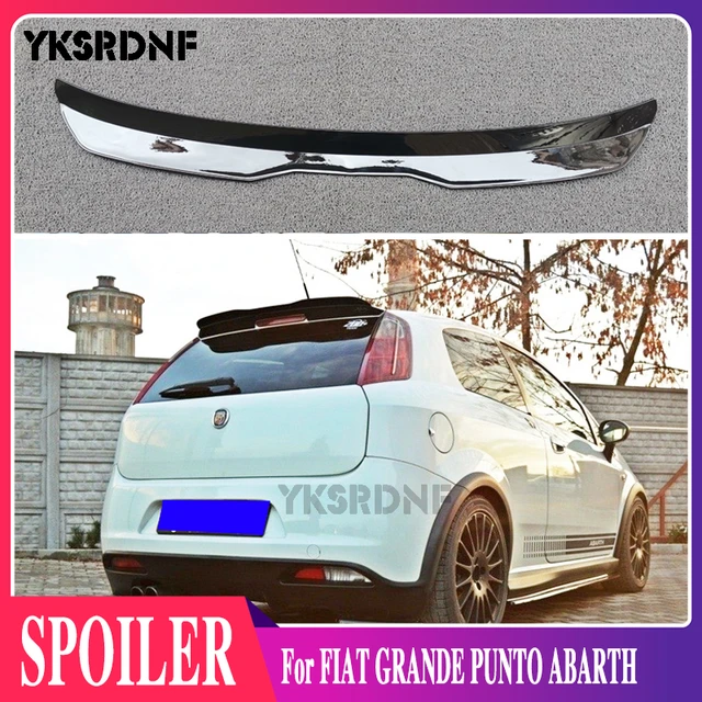 Rear Wing Spoiler For Fiat Grande Punto Abarth 2007 2008 2009 2010 Glossy  Black Abs Plastic Roof Wing Hatchback Spoiler Lip - Spoilers & Wings -  AliExpress