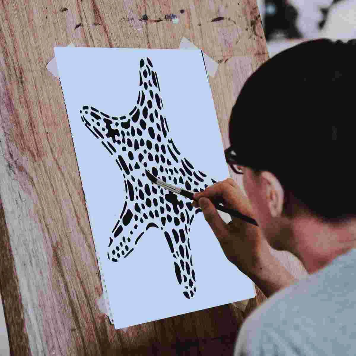 

8 Pcs Painting Template Drawing Animal Sea Creatures Stencils Educational Toys Furniture Child