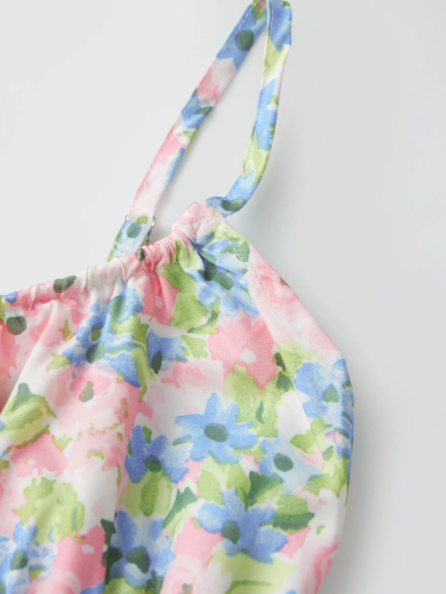 Women s Sleeveless Nightgown with Ruffled Hem and Floral Print Mini Night Dress for Summer Lightweight Sleepwear with Cute