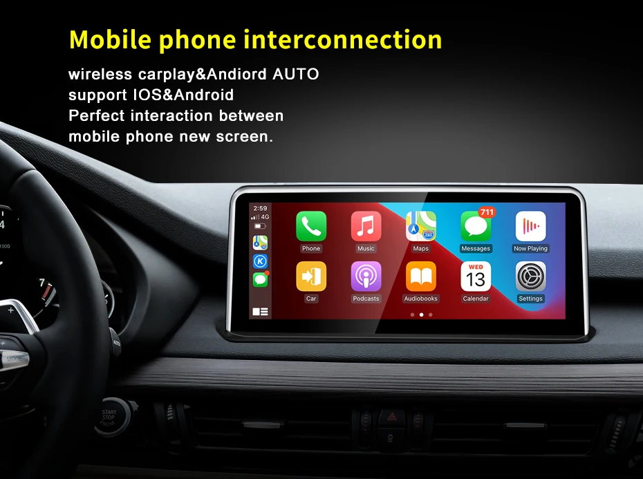 NEW ID8 Snapdragon665 8G 128G 10.25inch Android13 For BMW F15 2014 Year X5 2015