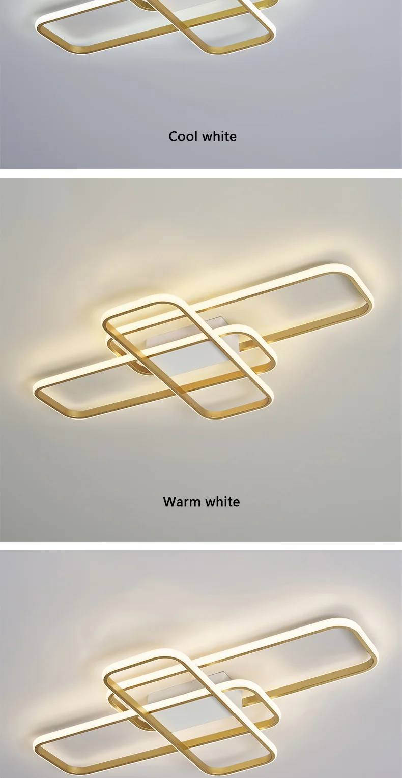 outdoor ceiling lights Minimalist Modern Led Ceiling Light Creative Rectangle Black/Gold  Living Room Bedroom Dining Room Decorative Lighting Fixtures flush ceiling lights