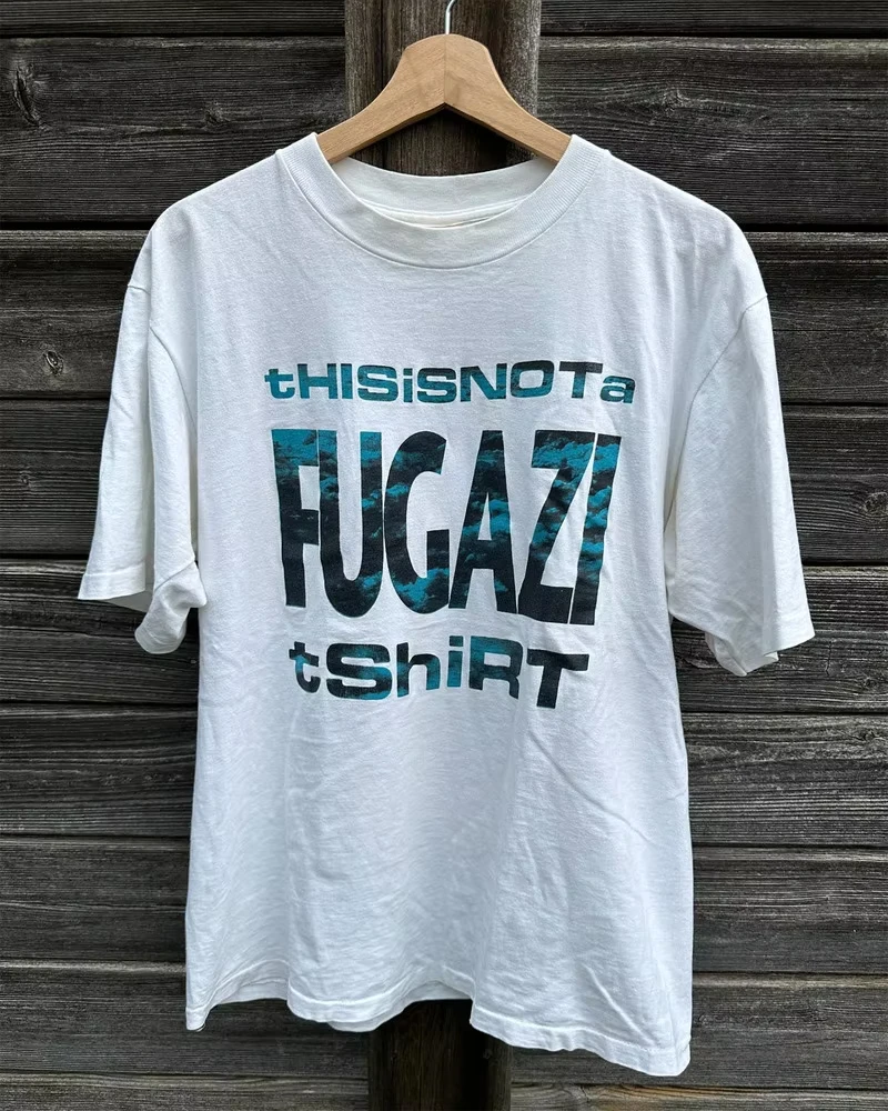 90s FuGazi This is not FuGazi White Unisex T-Shirt Printed T
