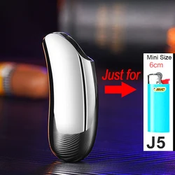 Ergonomic Metal Curved Lighter Case Sleeve Pouch Holder in Stylish Design (001)