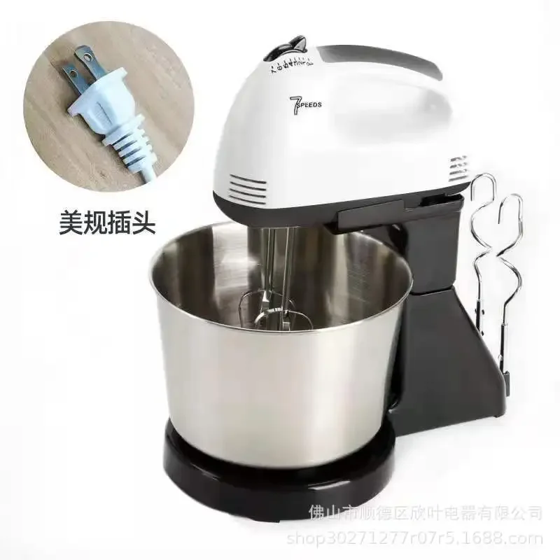 

Household Desktop Automatic Egg Beater Flour-Mixing Machine Electric Mixer Foaming Kneading Dough Stand Mixer Cream Whipper