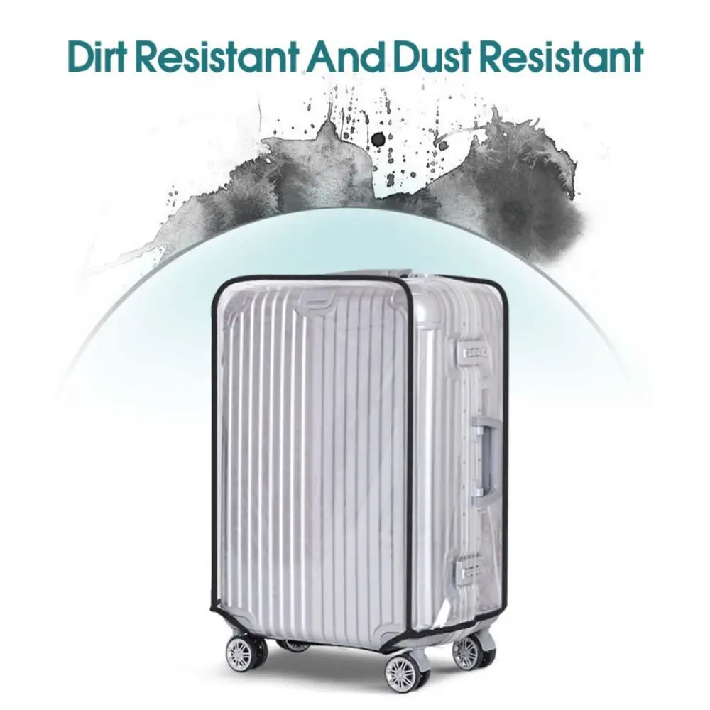 16-28 인치 여행용 가방 커버 PVC 투명 가방 보호 커버 방진 방수 여행가방 보호 커버