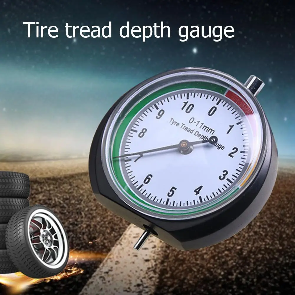 Car Tyre Tread Depth Gauge Trucks Van Tire Pointer Monitor Measurement Device Tool Universal Automotive Pointer Monitoring Tool