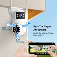 10MP double objectif Tuya Wifi caméra PTZ extérieure 4K sans fil double écran caméra de sécurité suivi automatique Surveillance vidéo Surveillance 3
