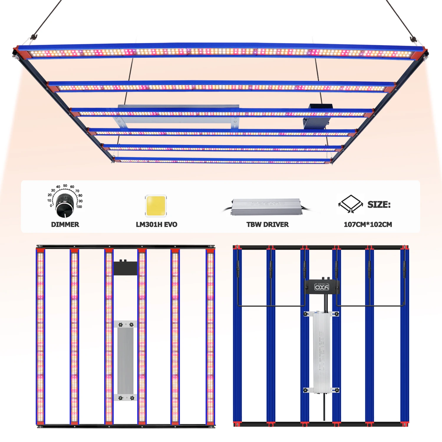 LED Grow Light Grow Light 240w 320w 650w 1000w Samsung LM301H EVO LED Grow light Bar Meanwell Driver Growing Lamp For Indoor Plant Flower Greenhouse Tent