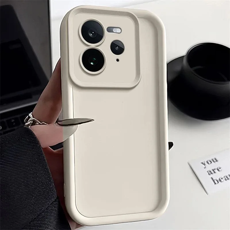 Matte Shockproof Back Cover with Skin Feel Protection