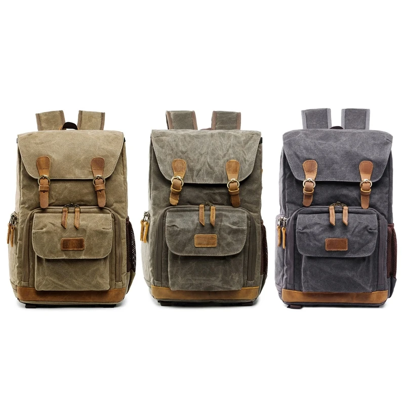 

Camera Bag Backpack Newest Batik Canvas Waterproof Photography Bag Backpack