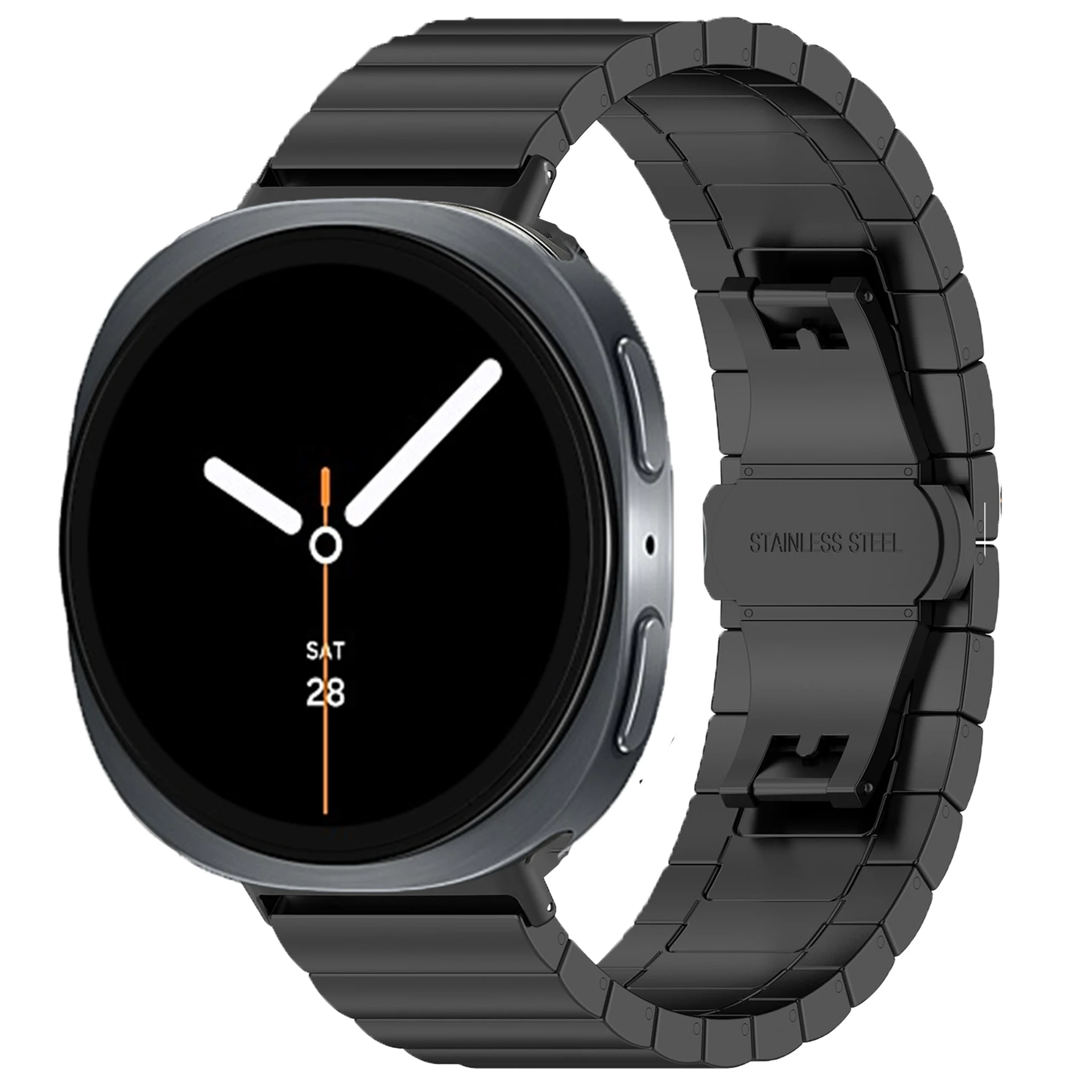 Luxury Stainless Steel Metal Strap - Premium Replacement Band Bracelet