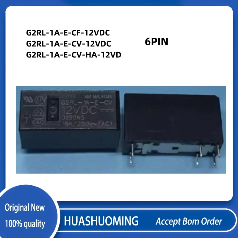 

NEW NEW 5PCS/LoT G2RL-1A-E-HA-9VDC G2RL-1A-E-CF-12VDC G2RL-1A-E-CV-12VDC G2RL-1A-E-CV-HA G2RL-1A-E-HA 6PIN