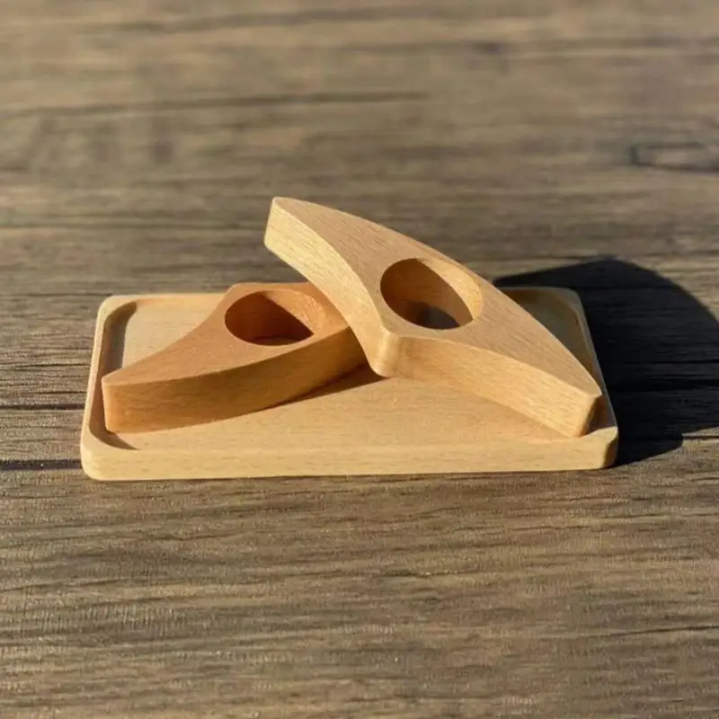 Lecteur De Pouce En Bois De Noyer, Support De Page De Livre De Pouces