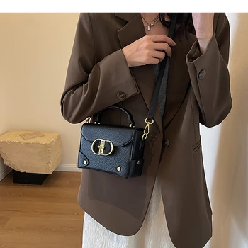 Luxury Designer Box Square Crossbody Bag For Women 2023 New Brand Red Black Tote Bag Fashion Gails Mini Handbag - Image 5