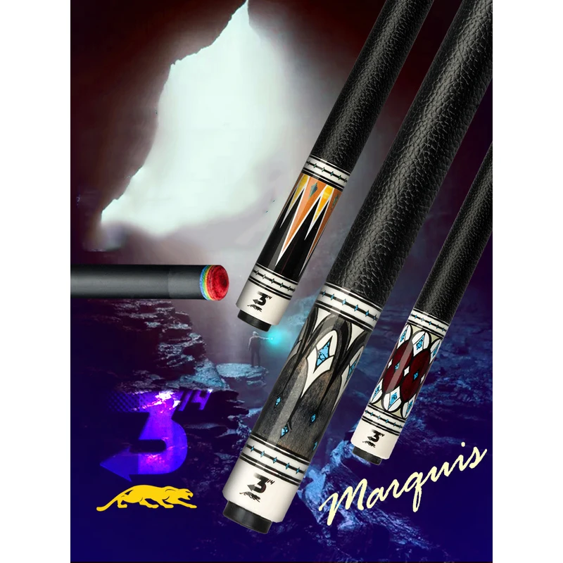 

New Billiard Preoaidr Eternal Pool Cue 10.5/11.8/12.75mm Rainbow Tip Black Techlonogy Shaft UniLock Joint With Pool Cue Case Set