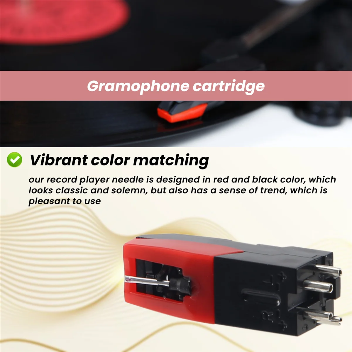 4 Pcs Replacement Stylus Needles Turntable for LP Crosley Phonograph_OFSS