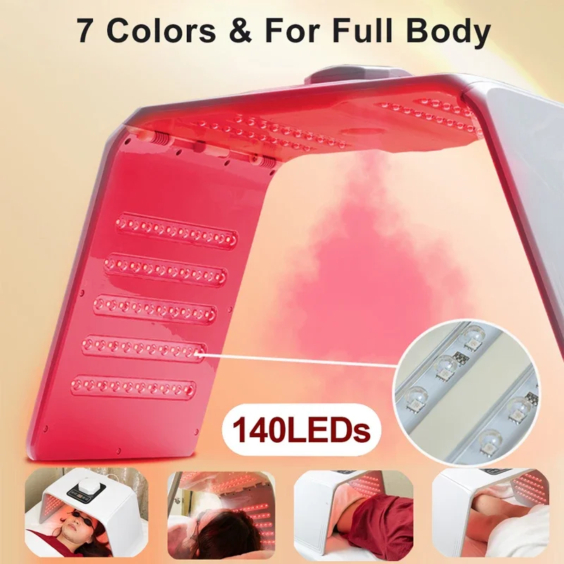 New LED Face Mask Equipment 7 In 1 Color Face SPA Facial Device Skin Rejuvenation Light Facial Body Beauty Machine For Skin Care