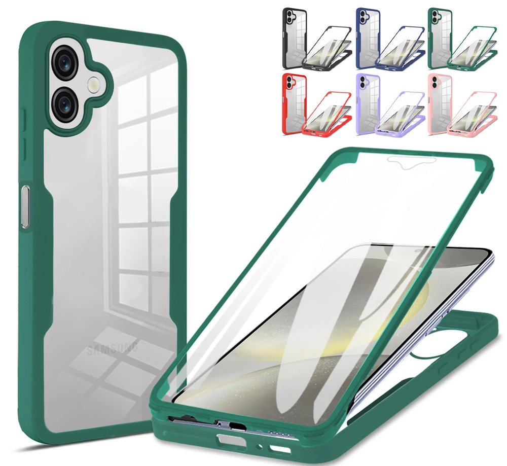 Clear 360 Full Wrap Protective Case with Camera Lens and Screen Guard
