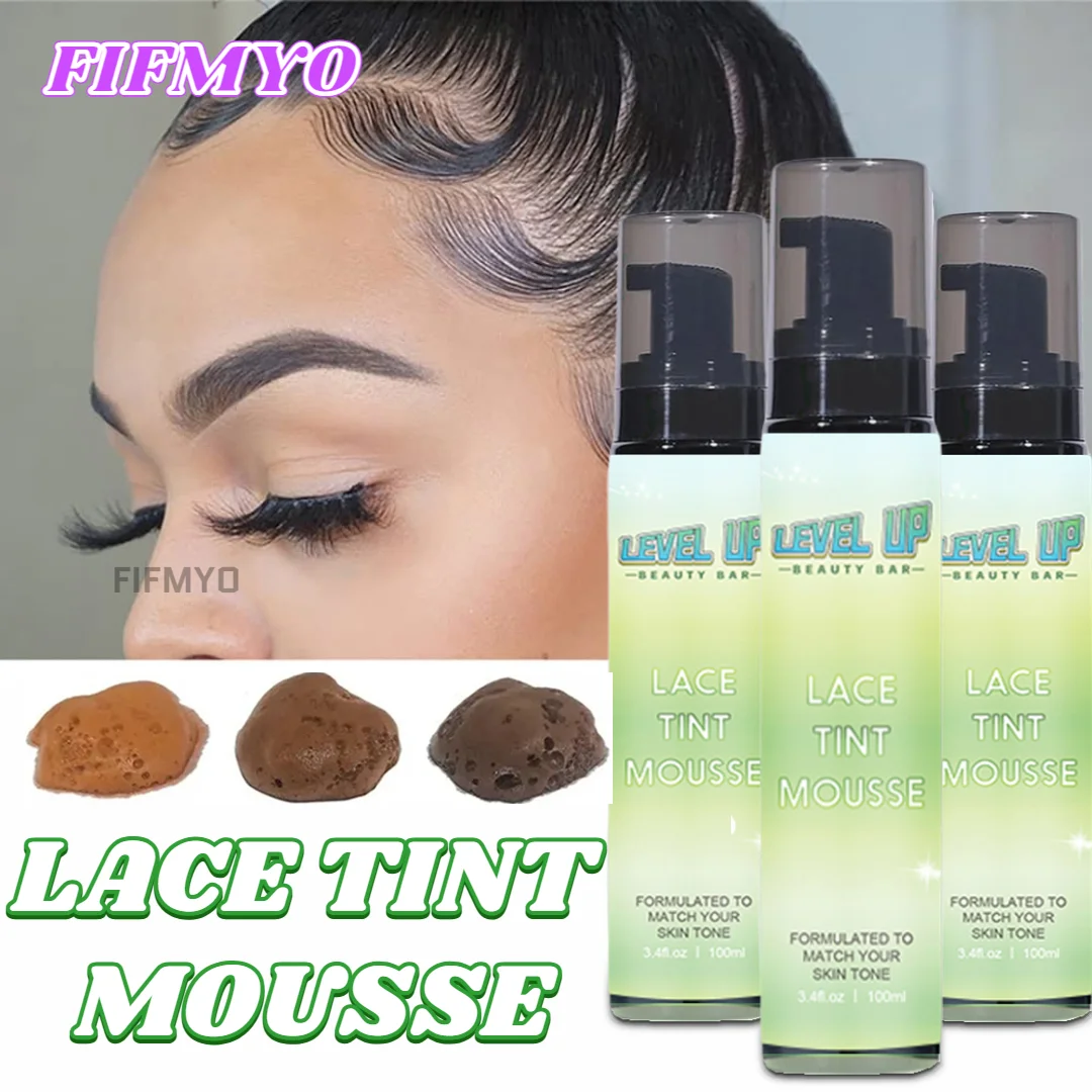 

Lace Tint Spray for Wigs Melt Medium Brown Wig Tint Lace Spray Lace Melting Foam Mousse for Women Toupees Hairpieces Natural