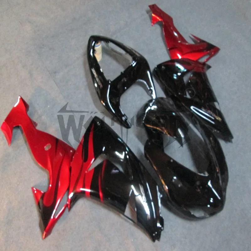 

Motorcycle fairings Kit for ZX-10R 2006 2007 red black ZX10R 06 07 ABS plastic motor Fairings kit