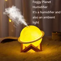 Tехника Xiaomi Creative Planet Aromatherapy Machine Home Fog Light 3D Printing Moon Humidifier Air Purifier 2