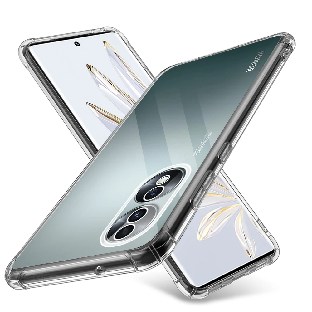 Fundas Honer 70 Custodia Trasparente Air-Bags Soft Silicone Antiurto Coque Per Honor 70 5G Cover Posteriore Protettiva Antiurto Per Telefono
