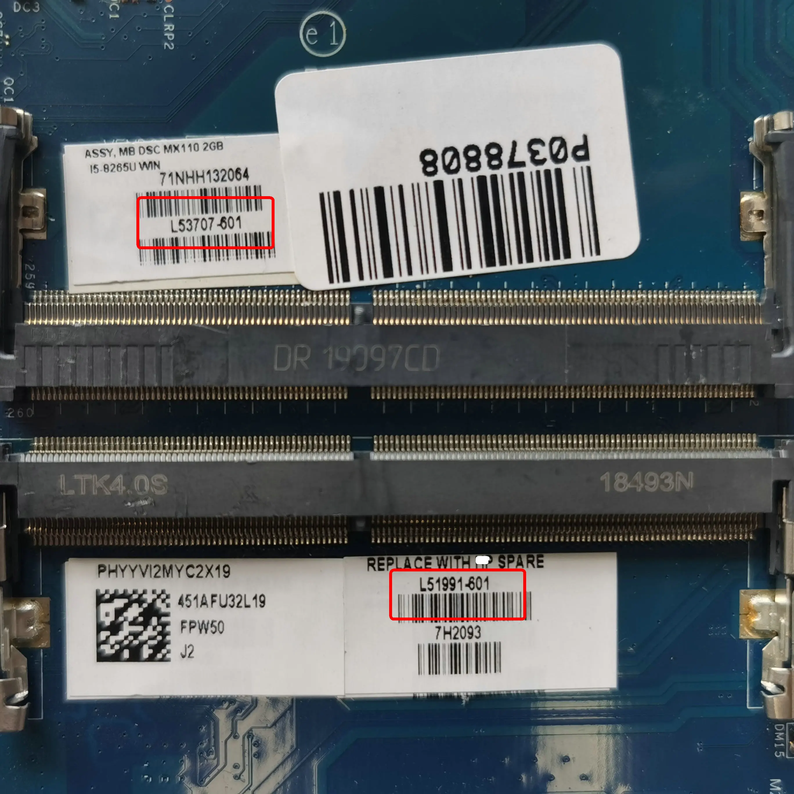 

Доступная стандартная материнская плата для ноутбука HP 15-DW 15S-DU 15S-DR, системная плата для ноутбука, GPU MX110 2 ГБ 100% ОК