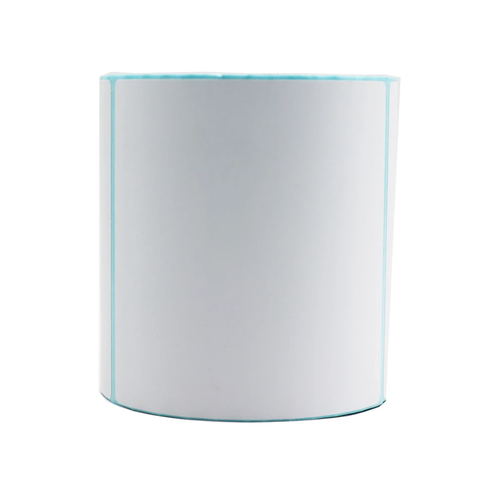 Wide Thermal Label Paper Roll - White Self-Adhesive Stickers