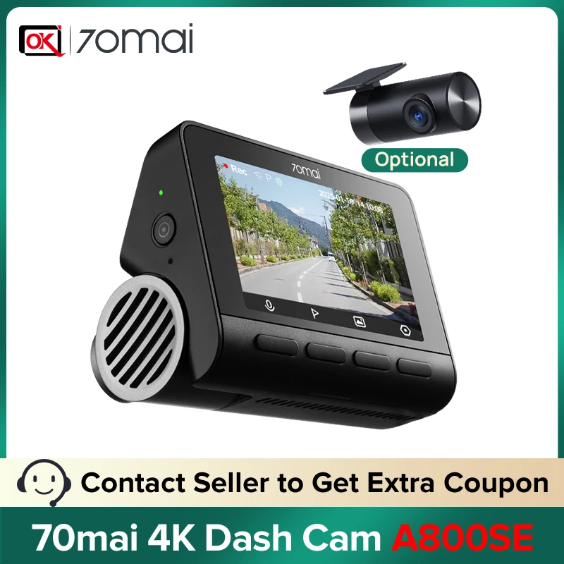 新品 F1.8 128GB 4K/FHD 70mai DashCamA800SE Amazon.com