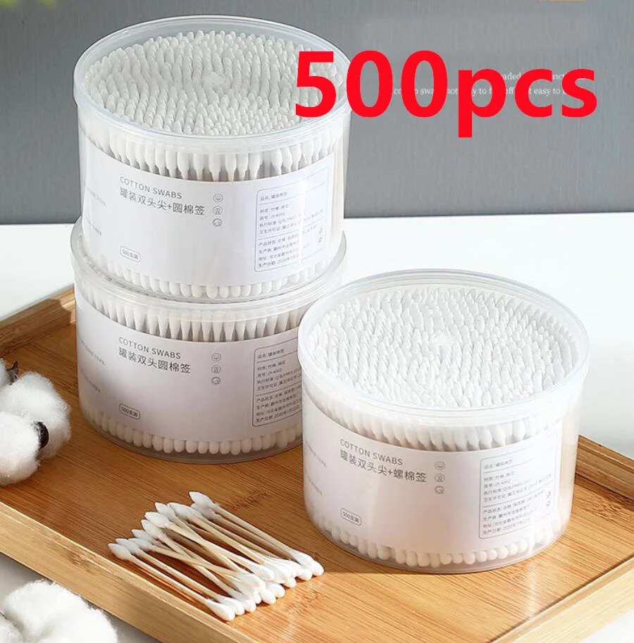 일회용 더블 헤드 나무 막대기, 면봉 메이크업 및 메이크업 제거, 500 개 상자 Best5 일회용 더블 헤드 나무 막대기, 면봉 메이크업 및 메이크업 제거, 500 개 상자 Best5