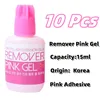 10 Bottles Korea 15g SKY Pink Gel Remover For Removal Lashes and Eyebrow Liquid Adhesive Eyelash Extensions Remover Makeup Tools 1