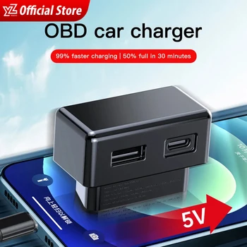 YZ 테슬라 자동차용 OBD 어댑터 충전, 테슬라 모델 3, 모델 Y, X, S, obd2 분배기, 충전기 어댑터 액세서리
