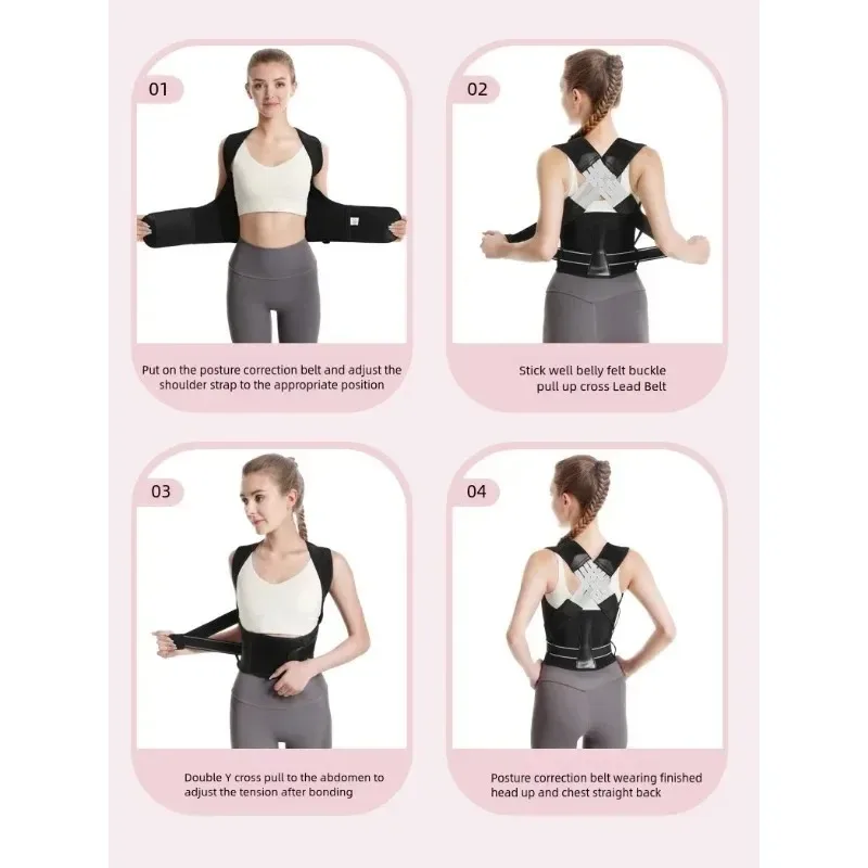 Back Posture Correction Belts for Women Men Adjustable Shoulder Posture Support Back Straightener Body Shape Support Correction posture corrector belt posture corrector