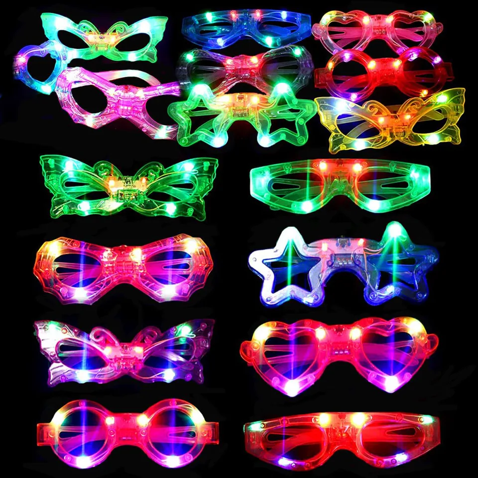 thumbnail image 2 of 20 Pack LED Glasses Party Supplies - Light Up Shutter Shades For Raves, Concerts & Parties 2 of 12