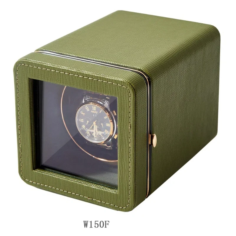 New Top Green Watchwinder Shaker Mini Single Rotating Box Motor Box Five Speed Adjustable with Light Shaker New Interface