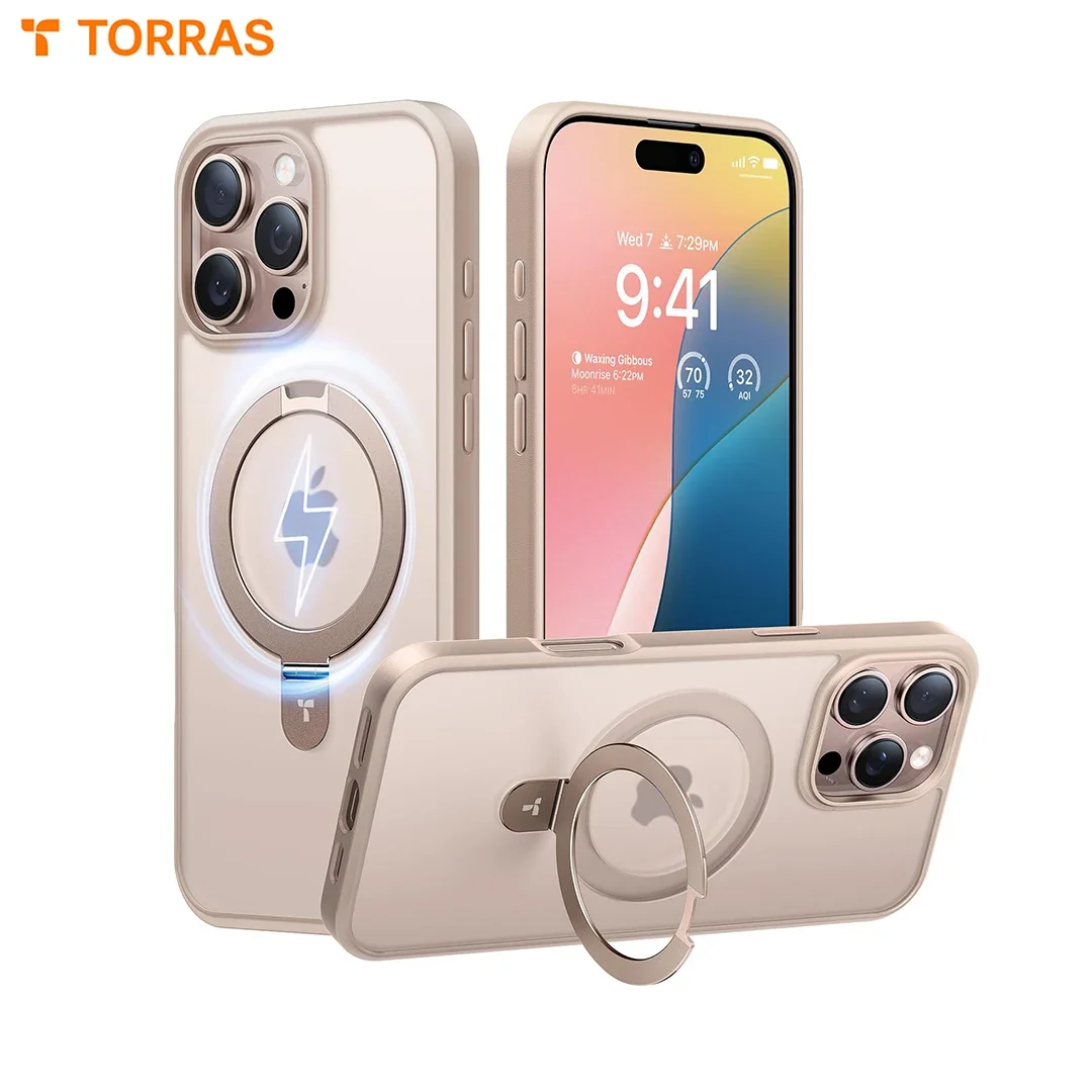 TORRAS for iPhone 16 Pro Max Case MagSafe Compatible Built-in